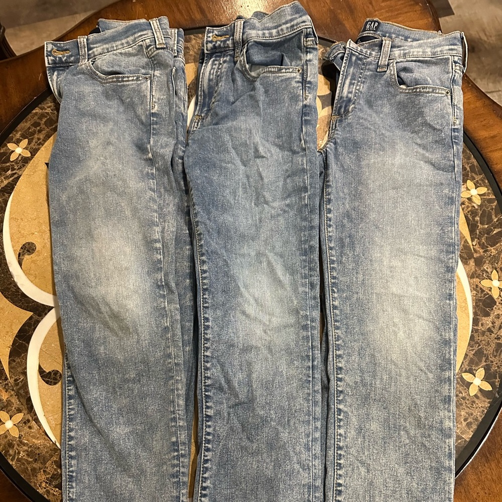 Boys Gap Denim slim Stretch Skinny jeans - size 12, 3 pairs lot